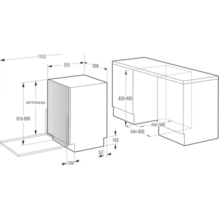 Gorenje GV673B65, Vollintegrierbarer Einbaugeschirrspüler für 16 Maßgedecke, Energieeffizienzklasse B, mit Startzeitvorwahl – Bild 9