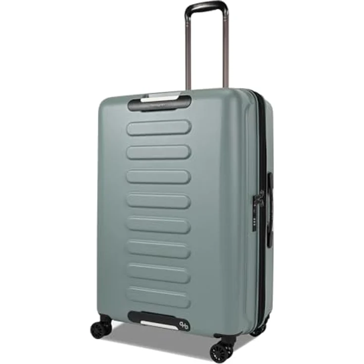 Hedgren Grip Spinner 74 Expandable L Grey - Green, großer Trolley mit leisen Rollen – Bild 2