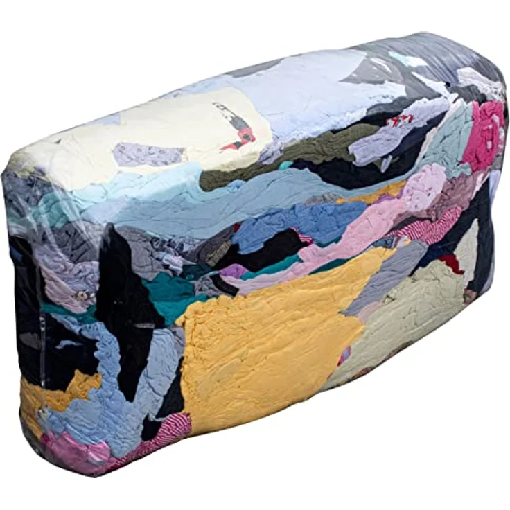 Putzlappen aus Baumwolle 100 kg Putztücher für Werkstatt Lappen Tücher Sack (1kg=1,70EUR) – Bild 2