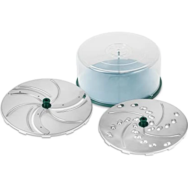 Genius Nicer Dicer Pegasus Gemüseschneider Zubehör-Set 4tlg - Messereinsätze mit dem Nicer Dicer Pegasus kompatibel | fein Schneiden, grob Reiben – Bild 1