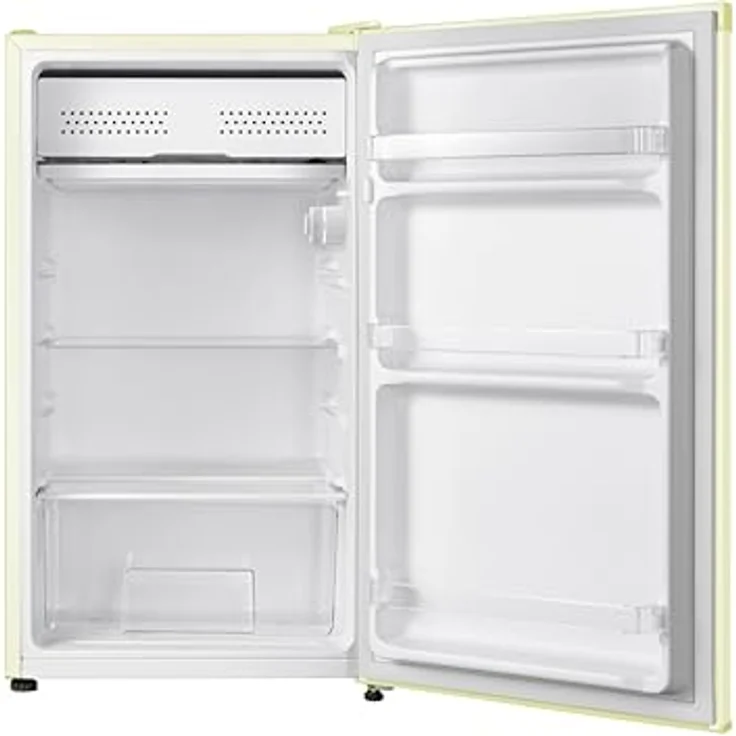 Respekta Kühlschrank Rico KG83-52, freistehender Retrokühlschrank mit Kältefach, 92 Liter, Creme, 39 dB, LED-Beleuchtung, inkl. Flaschenöffner – Bild 7