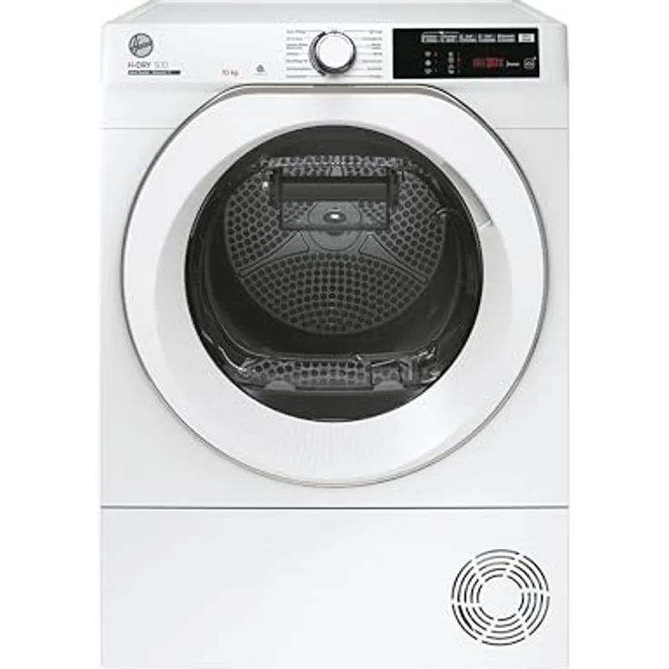 Hoover H-DRY 500 NDEH10A2TCBES-84 Wärmepumpentrockner, 10 kg, WiFi + Bluetooth, AquaVision-Kondenswasserbehälter, Deutsche Bedienblende