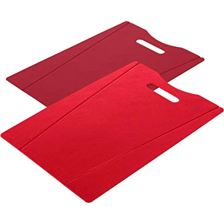 KUHN RIKON 24273 Schneidebretter Set 2-teilig, Dunkel Rot, Plastic
