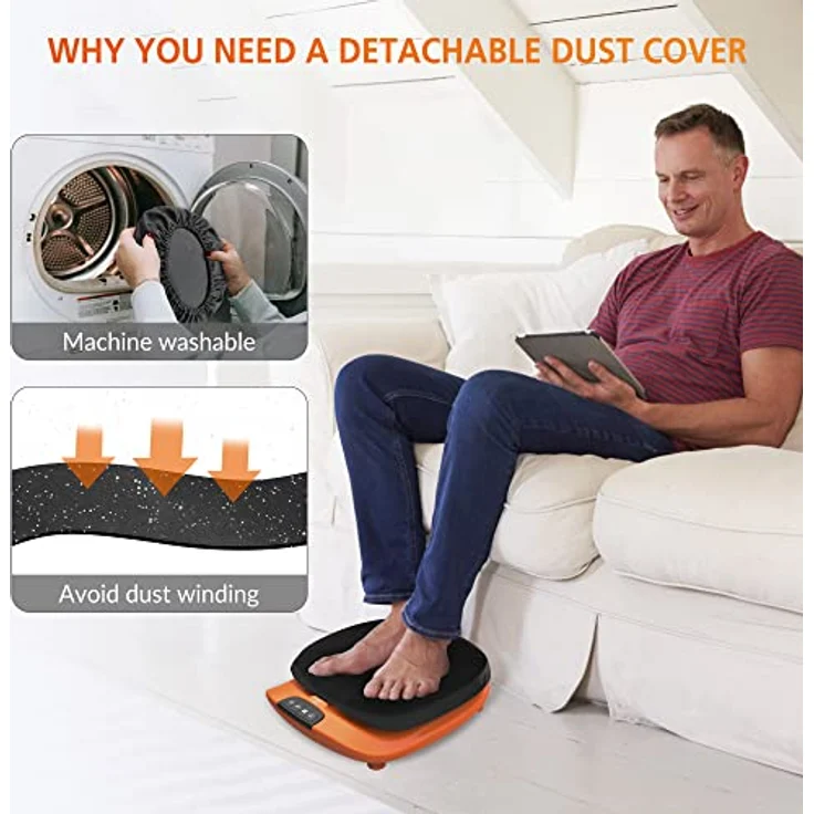Snailax Vibration Fußmassagegerät mit Wärme, Fernbedienung, einstellbare Vibration Geschwindigkeit, elektrische Fußmassagegerät Maschine für Plantar Fasciitis, Schmerzlinderung, Geschenke – Bild 5
