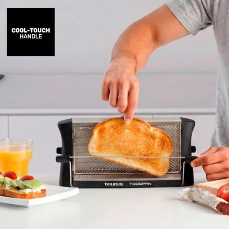 Taurus 960632 Toaster aus Edelstahl, 700 W, für alle Brotsorten, mit Haltestab – Bild 6