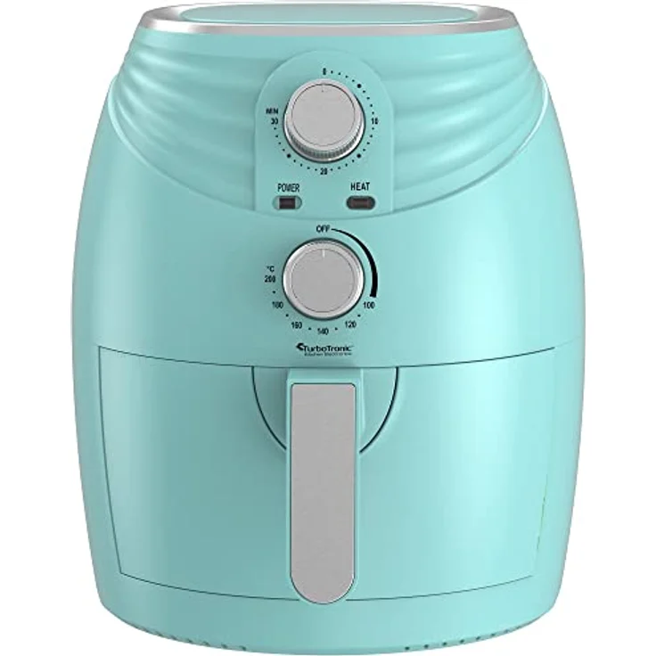 TurboTronic by Z-Line Heißluftfritteuse 3,5 Liter, Frittieren ohne Öl, 1200 W, Retro-Design, Camping Airfryer AF11M – Bild 7