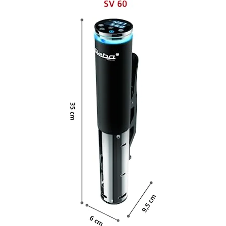Steba SV 60 Sous-Vide-Stick, 1200 Watt, Edelstahl, schwarz, 4 Automatik-Programme, Schongarer – Bild 6