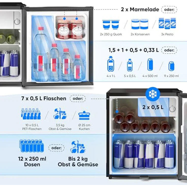 Stillstern KB 46.4 Minikühlschrank, freistehend, Abtauautomatik, Minibar, Energieklasse E – Bild 5