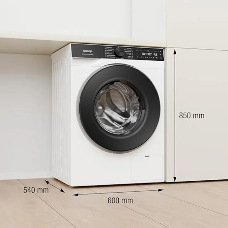 Gorenje W5G694A1T1 Waschmaschine, 9 kg Fassungsvermögen, 1400 U/min, total AquaStop, WIFI, Schnellprogramm Power 29, weiß – Bild 2
