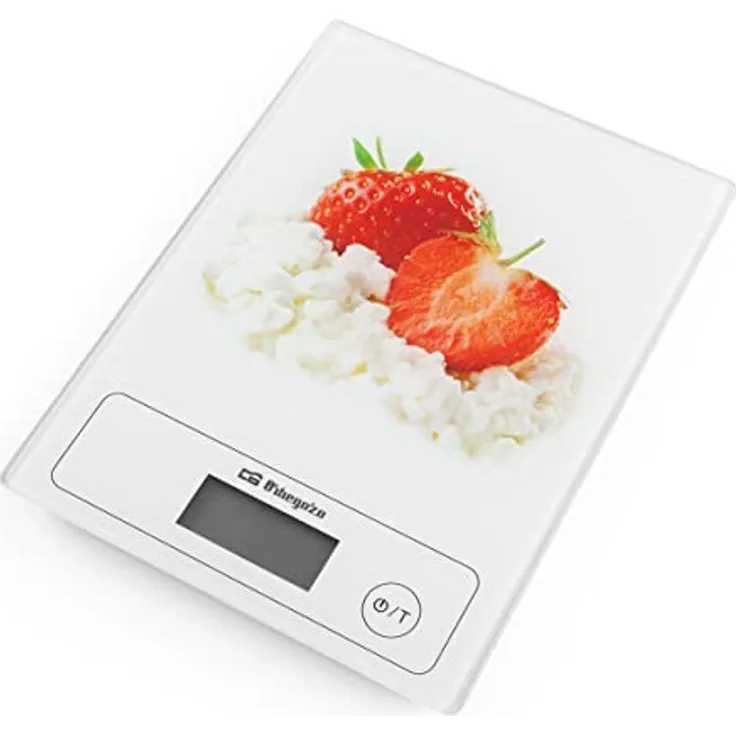 Orbegozo PC 1018 Küchengewicht, rutschfeste Unterseite, automatische Abschaltung, Tara-Funktion, batteriebetrieben, max. Tragkraft 5 kg