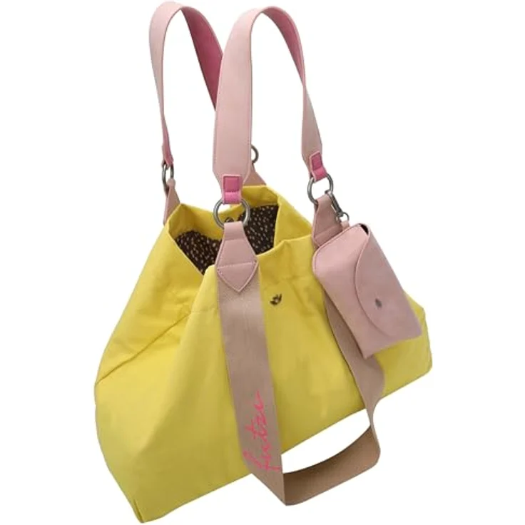 Fritzi aus Preußen Izzy Canvas Shopper 45 cm, Gelb - Einkaufstasche mit geräumigem Innenraum und praktischem Sonnenbrillenetui – Bild 6