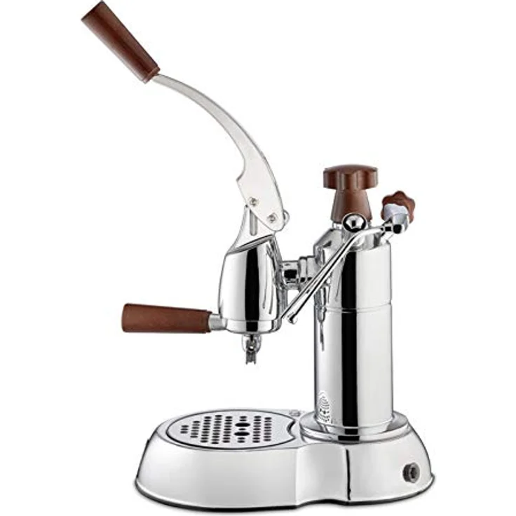 La Pavoni Lever Handle Coffee Maker with a Capacity of 0.8l from Smeg Stradivari Europiccola Lusso LPLSTH01EU, Steel – Bild 3
