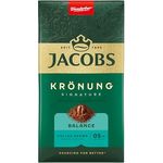 JACOBS Krönung Balance, gemahlener Kaffee mit mildem Geschmack und halbem Koffeingehalt, 500 g