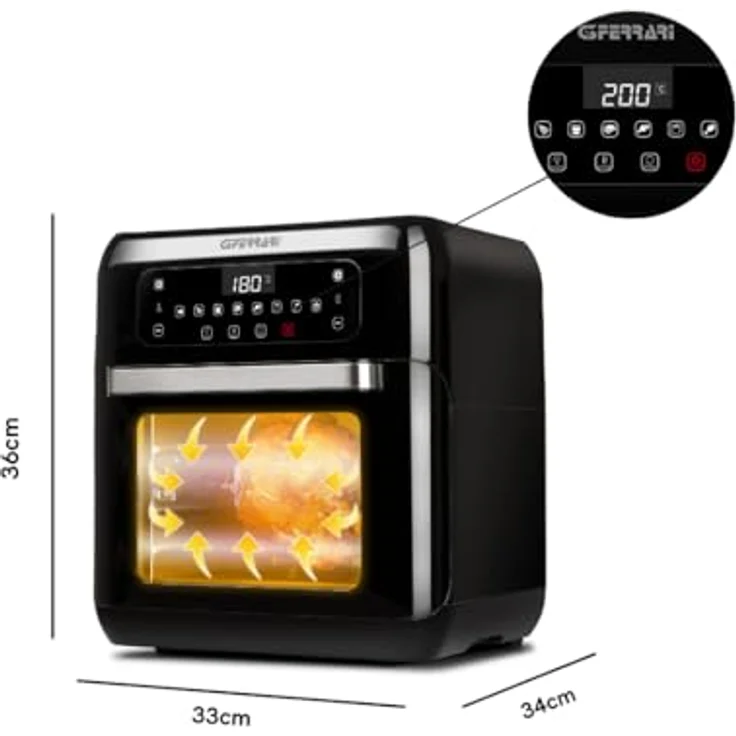 G3Ferrari G1013600 G10136-Friggisano 2.0 Air Fryer Backofen Kunststoff – Bild 3