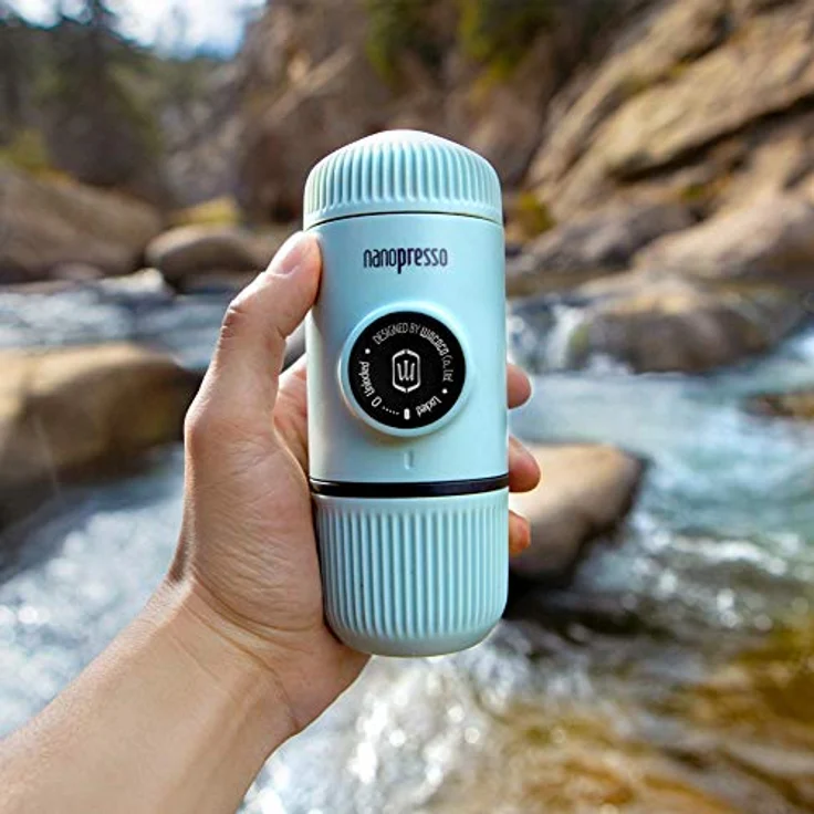 Wacaco Nanopresso tragbare Espressomaschine mit Schutzhülle - Artik Blau – Bild 4