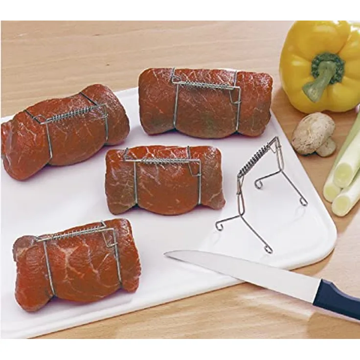 Wenko Rouladenklammern Aus Rostfreien Edelstahl Für Die Schnelle Und Unkomplizierte Herstellung 10 Stück