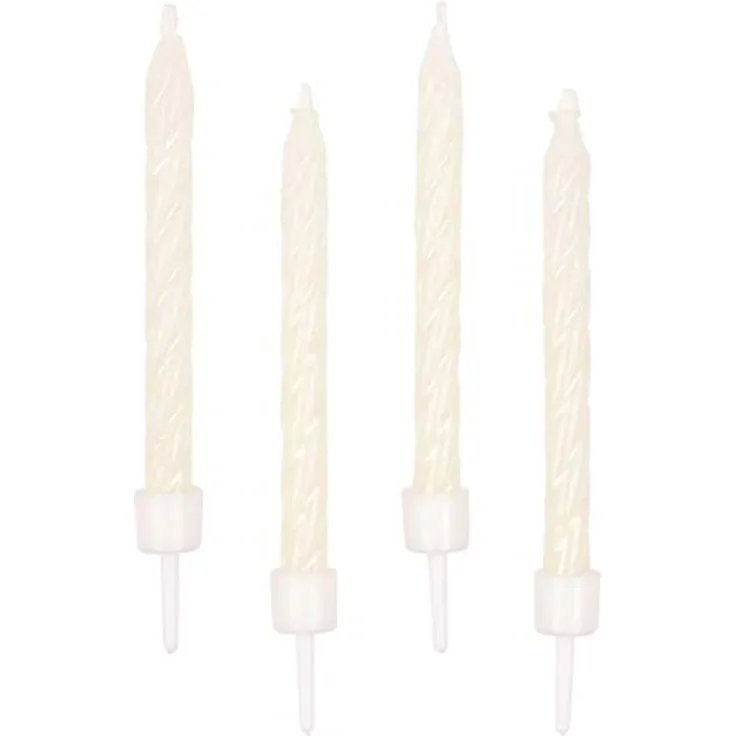 Amscan 550330 - Leuchtende Geburtstagskerzen, 10 Stück, ca. 10 cm, Kuchenkerzen