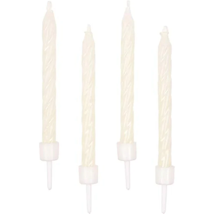 Amscan 550330 - Leuchtende Geburtstagskerzen, 10 Stück, ca. 10 cm, Kuchenkerzen