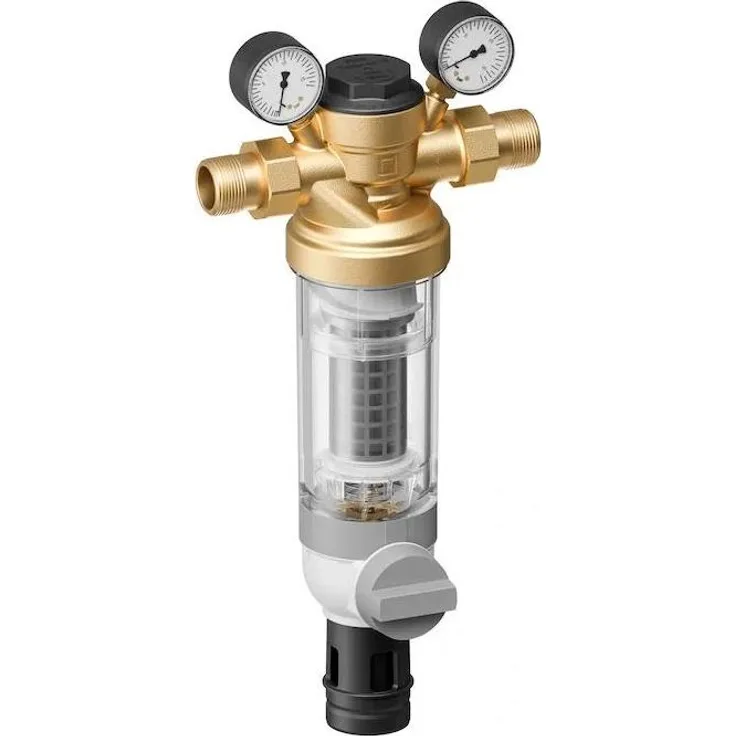 Resideo Hauswasser-Feinfilter F76S, 0,1 mm, bleifrei, Tülle 1 1/2", 1 Stück