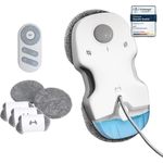 HUTT Fensterputzroboter C7, intelligenter Fenstersauger mit Zwei-Wege-Wasserstrahl und Zickzack-Reinigungsmodus