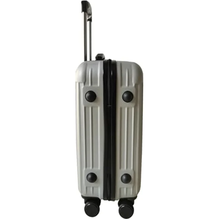 NTK-Collection Frenzi Hartschalenkoffer 2er-Set, Silber, M (50 l) und L (80 l), mit leichtläufigen Rollen und Zahlenschloss – Bild 4