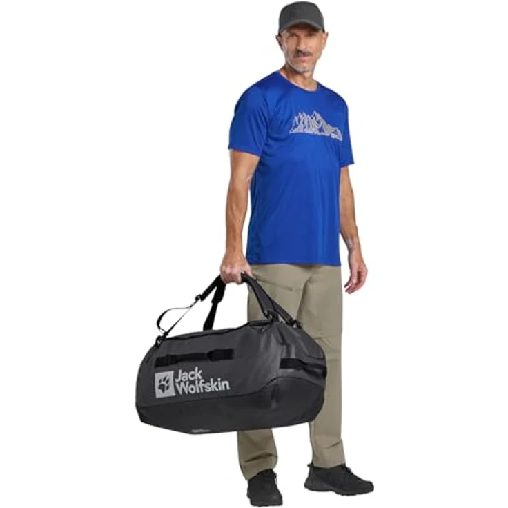 Jack Wolfskin All-In 65 Weekender Reisetasche, 70 cm, grau, 100% Polyester – Bild 7