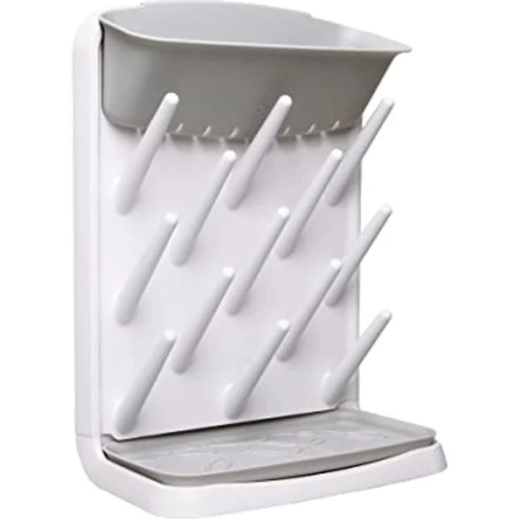 Ubbi Vertical Baby Bottle Drying Rack, Countertop Drying Rack Baby Accessory, Grey – Bild 1
