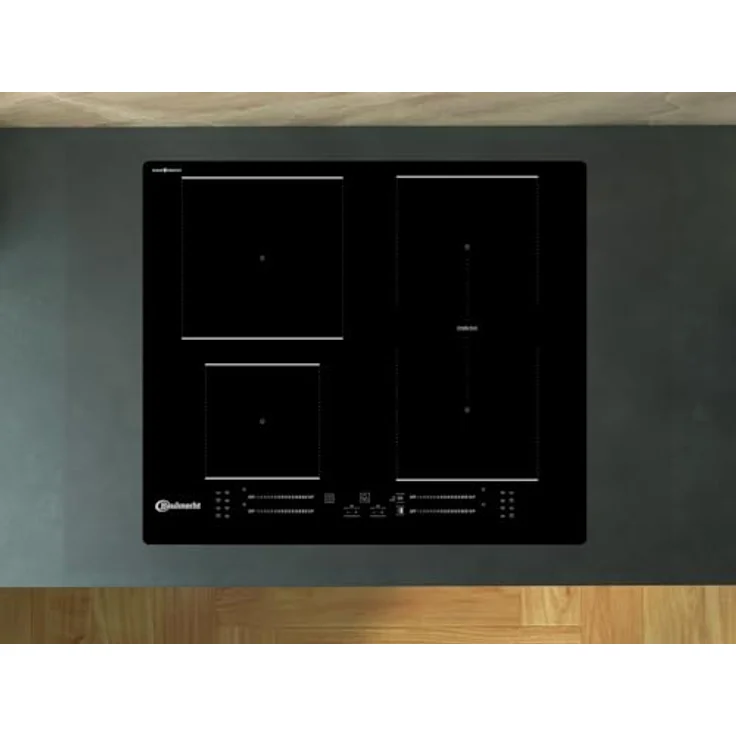 BAUKNECHT Induktions-Kochfeld BS 3560B CPNE, rahmenlos, 4 Flexzonen, Schwarz – Bild 2