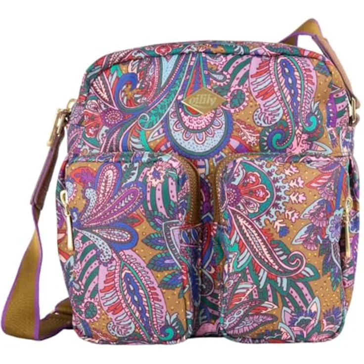 Oilily Umhängetasche Sabo, Polyester, verstellbarer Umhängeriemen, praktischer Stauraum, zeitloses Design