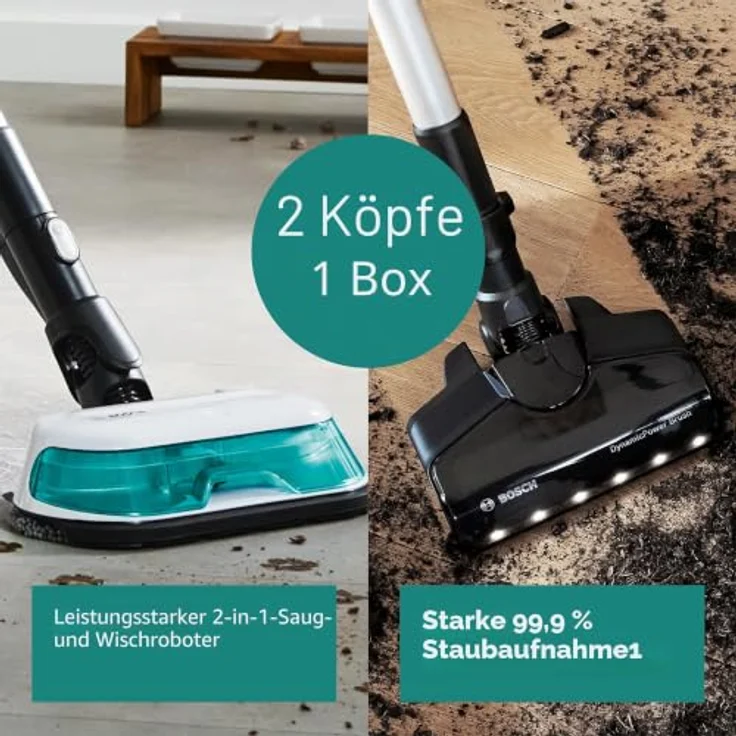 Bosch Unlimited 7 Prohygienic Aqua 2 In 1 Besenstaubsauger, EU Plug 220V - leistungsstarkes 2in1 Aqua-Modell, automatisches Wasserversorgungssystem, HEPA-Filtration, One Size – Bild 4