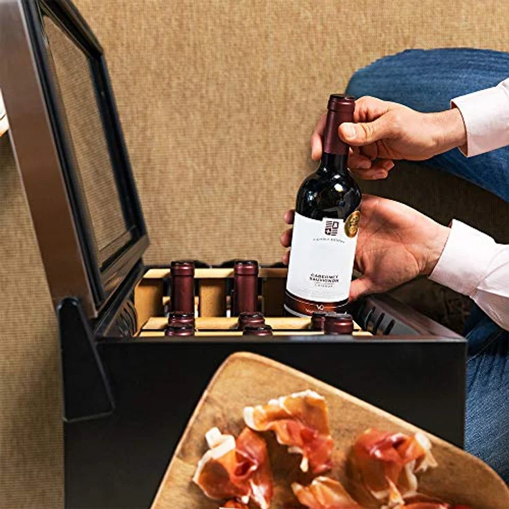 Cecotec Weinkühlschrank GrandSommelier 15000 Inox Compressor. 15 Flaschen mit Kompressor, der eine hohe Leistung garantiert. Einstellbare Temperatur und Touch-Bedienfeld – Bild 4