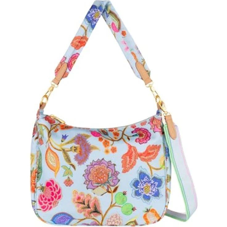 Oilily Honey Schultertasche, 30 cm, praktische Handtasche aus robustem Polyester, Blau – Bild 1