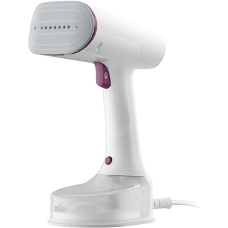 Braun QuickStyle 5 GS5011PU Dampfglätter, Dual FreeGlide 3D Technologie, FastSteam Technologie, Steamer, 22 g/min Dampf, 150 ml Wassertank, 1200W, Weiß/Violett – Bild 1