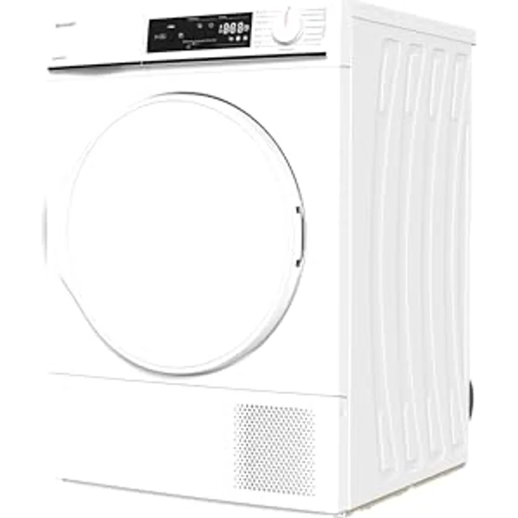 Sharp KD-NHA8S7PW21-DE Wärmepumpentrockner Frontlader, 8 kg, 15 Programme, 30 Min. Kurzprogramm, Schontrommel, LED-Innenbeleuchtung, Kindersicherung, Weiß – Bild 3