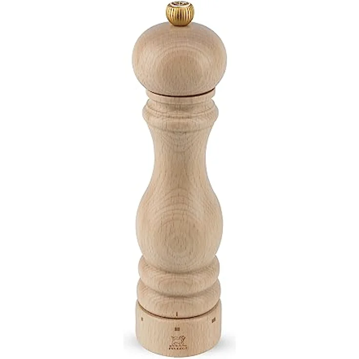 PEUGEOT Salzmühle PARIS 22cm, Buchenholz Natur, uSelect Mahlwerk für feines Salz, Zirkonia, 25 Jahre Garantie – Bild 1