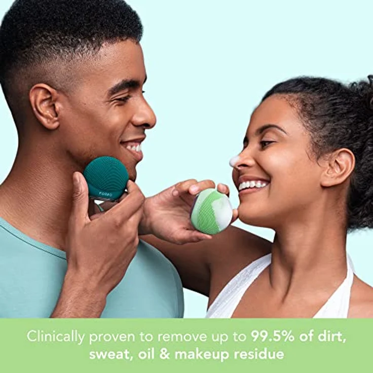 FOREO LUNA™ 4 go Pistachio, Gesichtsreinigungsbürste mit 2-in-1 Reinigung & Straffung, 8 T-Sonic Intensitäten, ultra-hygienisches Silikon – Bild 3