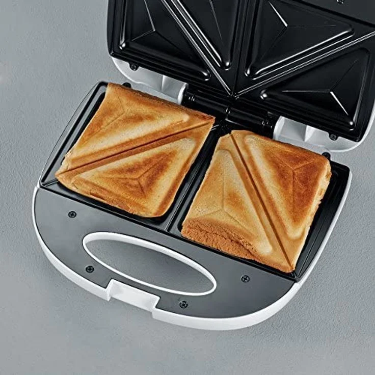 SEVERIN Sandwich-Toaster, Sandwichplatte, 600 W, SA 2971, Weiß – Bild 8