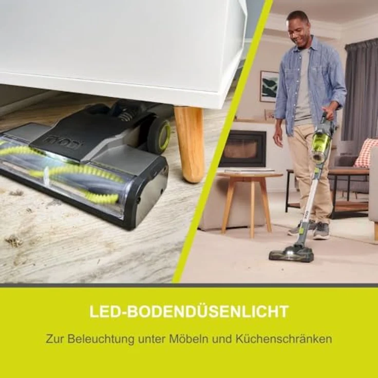 Ryobi RSVS18-0 5133006506, Akku-Bodenhandsauger, Anthrazit, leistungsstarker Motor und Dual-Zyklonen-System – Bild 4