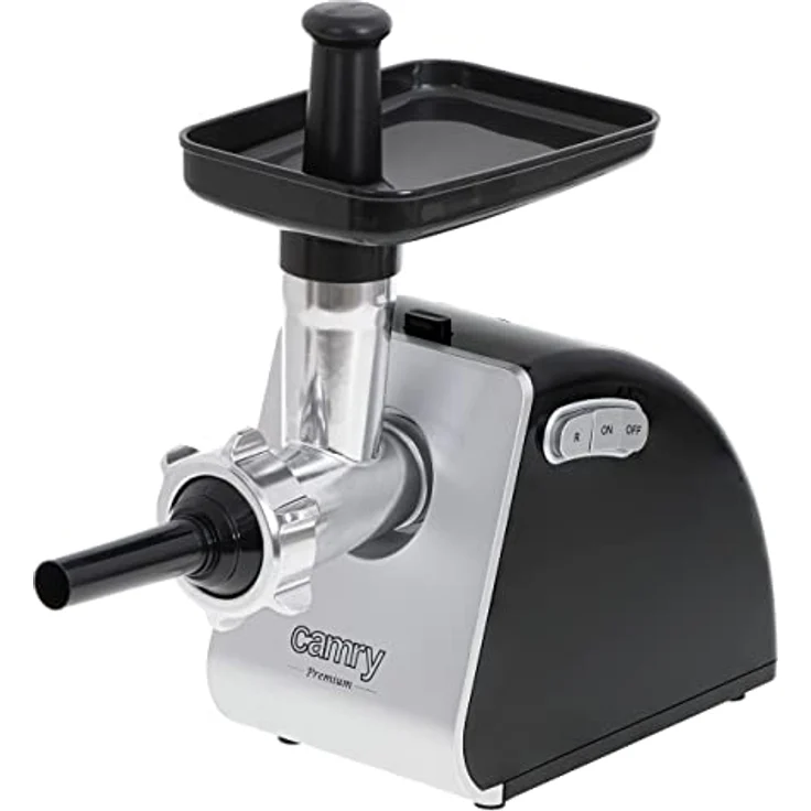 CAMRY CR 4812 Elektrischer Fleischwolf, 1600 W, multifunktionale Fleischmaschine mit Reverse-Funktion, Fleischwolf mit doppelseitiges Edelstahlmesser Grau – Bild 5