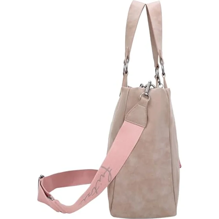 Fritzi aus Preußen Izzy Vintage Shopper Tasche, 42 cm x 15 cm x 29 cm, braun, 100% Polyurethan – Bild 5