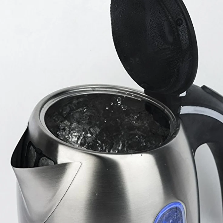 H.Koenig BO17 Wasserkocher - 1,7 L - Wasserstandsanzeige - 2200 W - Edelstahl - silber – Bild 6