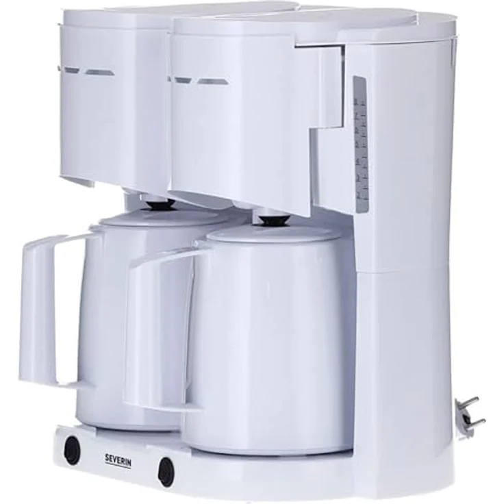 Severin KA 9314 Duo-Filterkaffeemaschine, Filterkaffeemaschine, Weiss – Bild 2
