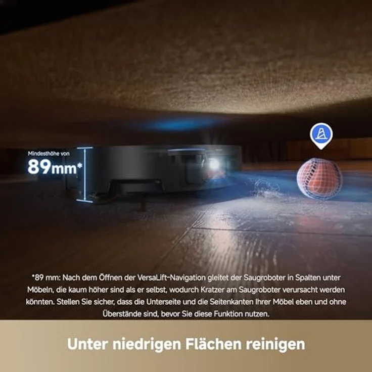 DREAME X50 Master Staubsaugerroboter mit 24,9cm Basisstation, automatisches Nachfüllen und Entleeren, Nachlaufsystem, AI Hindernisvermeidung und 360° Navigation, 20.000 Pa – Bild 4