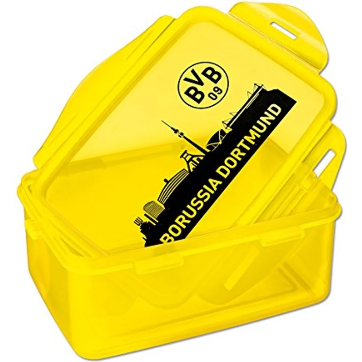Borussia Dortmund BVB-Brotdose (2 Stück), Schwarz-gelb, 0 – Bild 3