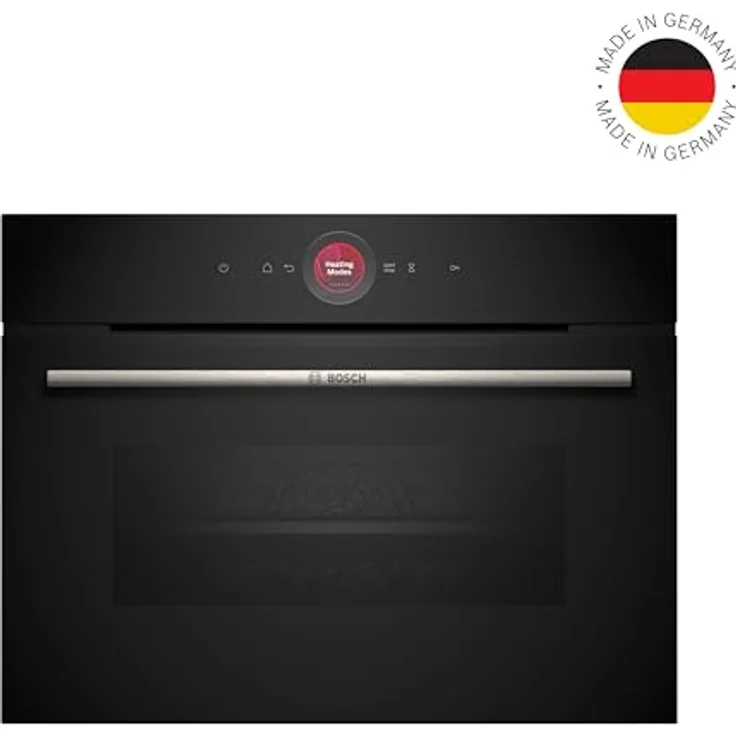 Bosch CBG7741B1, Serie 8 Smarter Einbau-Kompaktbackofen, Made in Germany, Schwarz, Pyrolyse, Hydrolyse Selbstreinigung, Air Fry, Farbiger Touchscreen – Bild 2