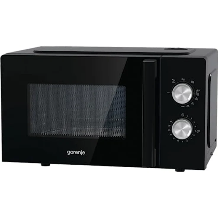 Gorenje MO20E2BH Mikrowelle, 20 L, 800 W, mit Grill-Funktion, Standgerät, 5 Leistungsstufen, Drehregler, schwarz – Bild 2