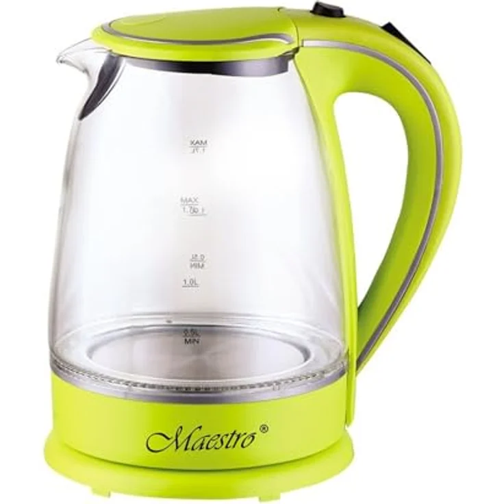 Feel Maestro Wasserkocher MR-064 Grün Transparent Glas 2000 W 1,7 l – Bild 1