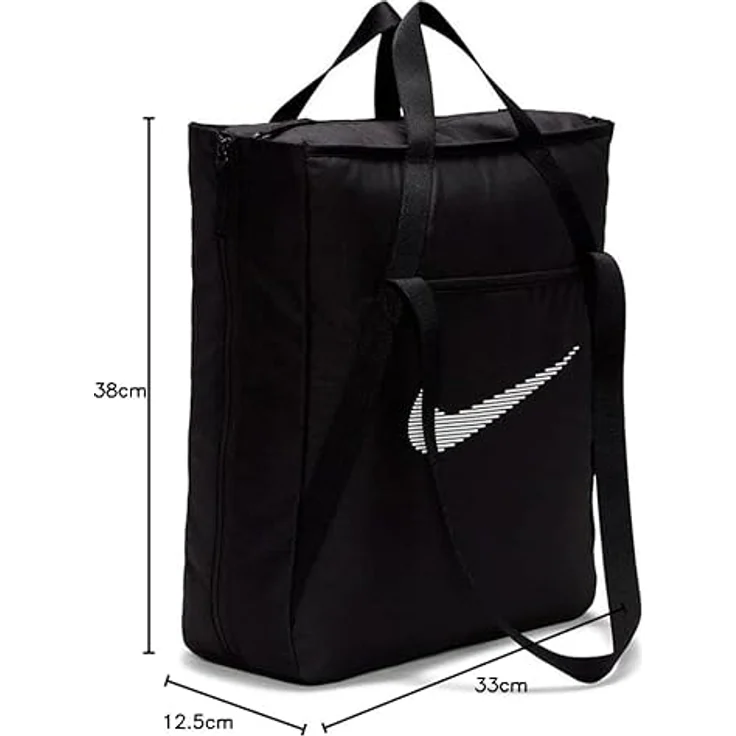 Nike Sporttasche, 100% Polyester, Farbe black/black – Bild 6