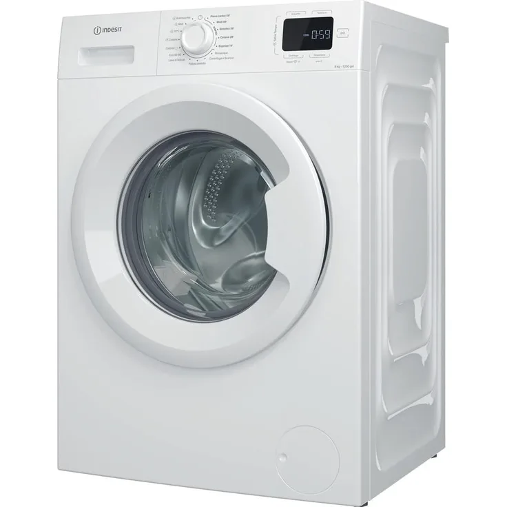 Indesit IM 862 MY TIME IT, Frontlader Waschmaschine mit 8 kg Kapazität, 1200 U/min, Energieeffizienzklasse A, Weiß