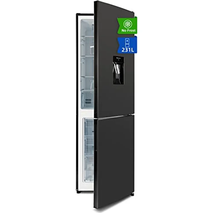 CHIQ FBM228NE4DE Freistehender Kühlschrank mit Gefrierfach,Kühl-Gefrierkombination 231L,No Frost,Multi-Air Flow,Wasserspender,170 cm hoch,12 Jahre Garantie auf den Kompressor – Bild 1